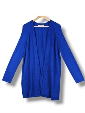 Loft Long Line Cardigan Sweater XS / Small Blue
